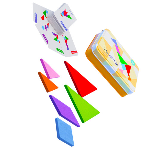 1Ensemble Puzzle Tangram Bois Jouet Éducatif Enfant