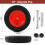 14" Wheelbarrow Wheel PU Puncture Proof Solid 3.50-8 Wheel Solid Tyre 4