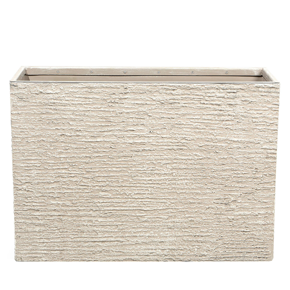 Beliani Plant Pot Edessa 80 Cm Light/Beige