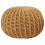 Beliani Pouffe CONRAD Cotton Mustard 1