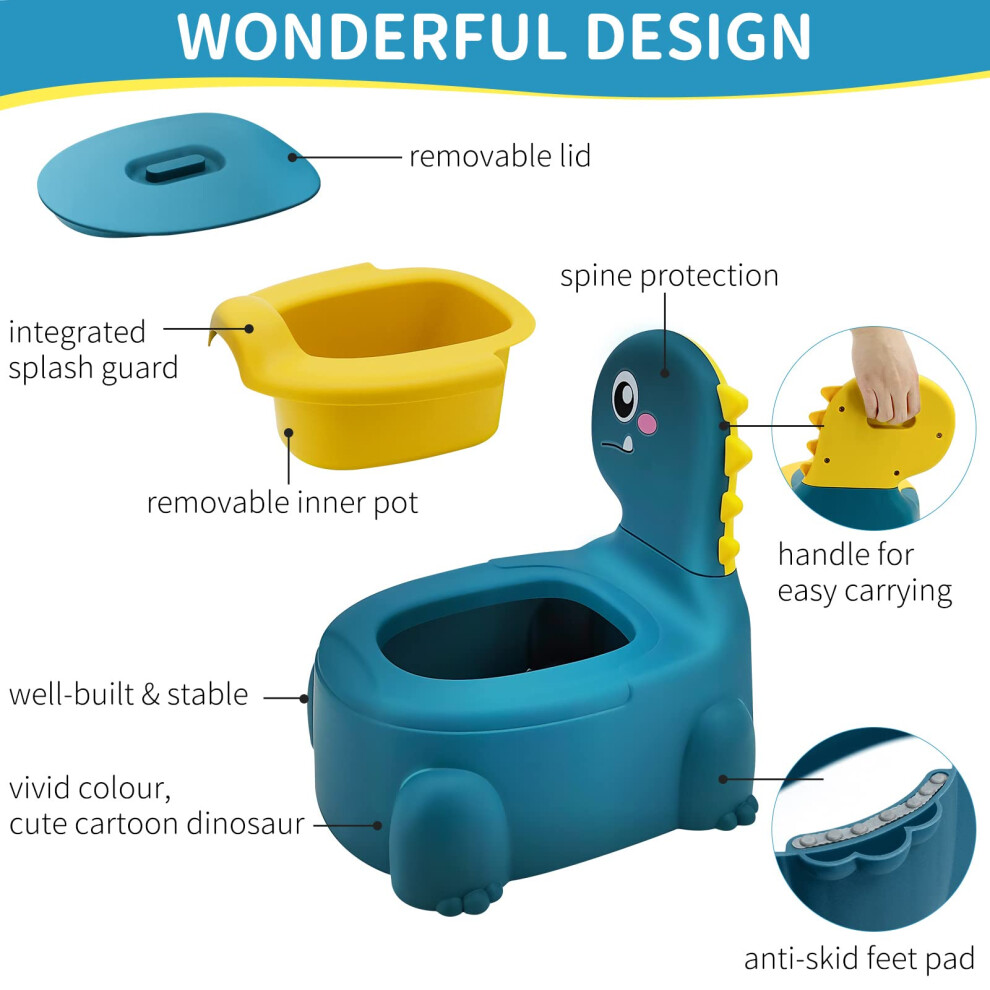 Glenmore Potty Toilet Potties Training Chair Baby Kids Boys Girls Toddler Dinos