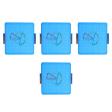 4Stk Mathe Pegboard Doppelseitig Blau Lernhilfe Für Kinder