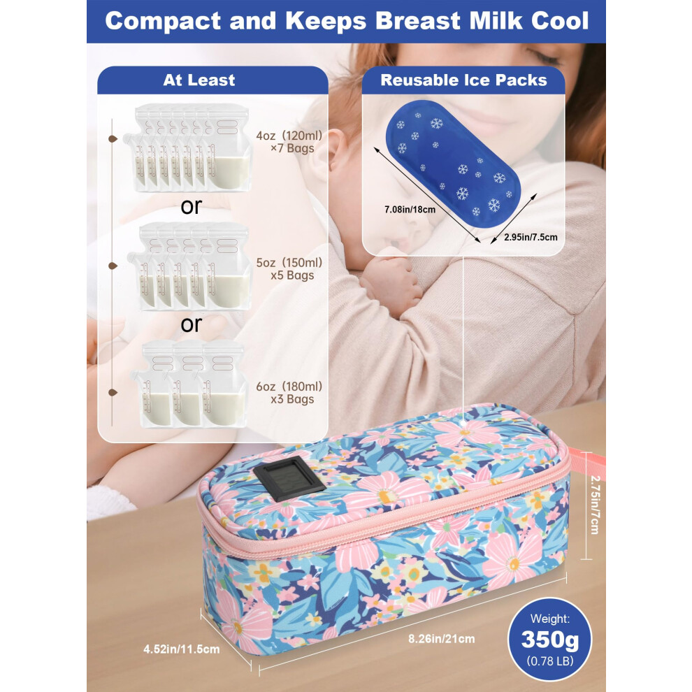 Youshares Breastmilk Cooler Bag Breast Milk Cooler Travel Bag With Re
