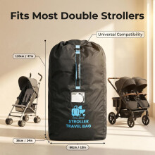 XL Stroller Bag for Airplane Mellbree Super Big Double Buggies Travel
