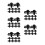 5Sets Schwarze Metall U-Muttern Clips Auto Motorhauben Befestigung Set 2