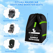 Car Seat Travel Bag for Airplane Portable CarSeat Cover with Shoulder