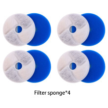 (4 filtros) ZYFeeder Comedero automático de agua por gravedad para mascotas, transparente, visual, para