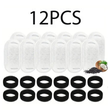 (12 PIEZAS) 32 piezas 16 piezas 12 piezas Filtro de repuesto para fuente automática de agua para gatos,
