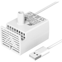 (BIANCO, stile luce LED) Fontana per gatti con pompa di ricambio ultra silenziosa, compatibile con fontanelle