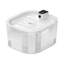 (BIANCO, 1,5L)Fontanella per gatti wireless Filtro automatico Distributore d'acqua per animali domestici
