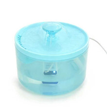(Azul hielo - Cabezal de ducha, 1,8 L) Fuente de agua para gatos, 1,8 L/60,87 oz, iluminación azul hielo,