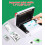 ORGBRO Sticker Printer, X3 Mini Bluetooth Thermal Portable Sticker Maker Supports 2-3 Inch Width, with 1 Roll Thermal Paper, Suitable for Study Notes 3
