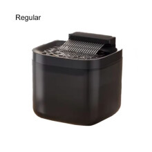 (Negro Regular) Fuente de agua automática para mascotas de 3 litros con sistema de circulación y filtrado.