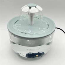 (stijl 2, EU-stekker 230V) Automatische kattenwaterfontein met filter, USB-aansluiting, elektrisch,