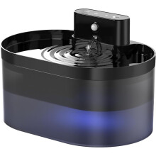 (1 fontana d'acqua) Fontana d'acqua per animali domestici a batteria da 2,2 litri, dispenser automatico