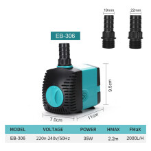 (35W, EU-stekker 240V) Dompelpomp voor aquariums 3-60W, fonteinfilter, stille waterpomp voor vijvers