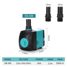 (35W, spina UK) Pompa sommergibile ultra silenziosa per fontana, filtro, laghetto, acquario, serbatoio,