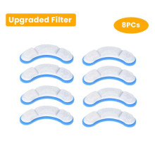 (Blauw 8 stuks, filter) Vervangende koolstoffilters voor drinkfonteinen voor katten