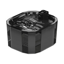 (zwart, 1,5L) Draadloze drinkfontein voor katten met automatisch filter en bewegingssensor