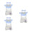3Ensembles Habits En Peluche Multicolores Pour Décor 2