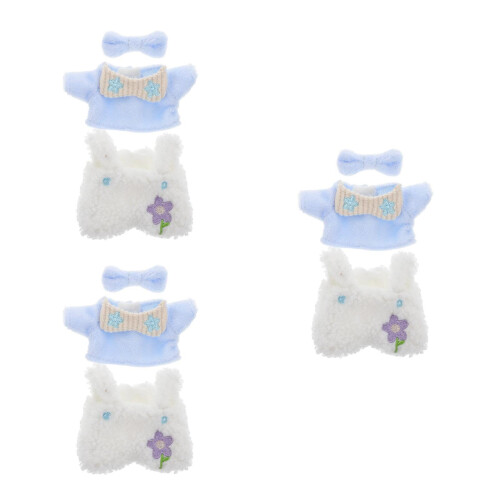 3Ensembles Habits En Peluche Multicolores Pour Décor 1