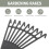 (Black)Durable Plastic Garden Grass Leaf Rake Leveling Comfortable Handle Gardening Rake Sturdy Safe 2