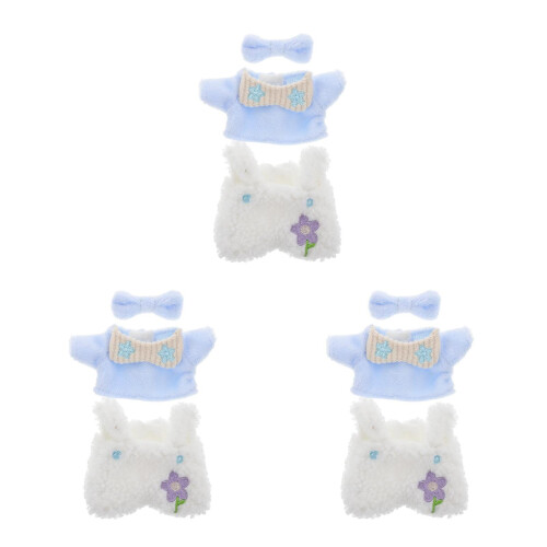 3Ensembles Habits En Peluche Multicolores Pour Décor 2