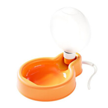 (Oranje, S) Opvouwbare en draagbare drinkfles voor katten en puppy's met handvat, lekvrij.