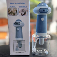 (Blu) Macchina per shampoo schiumogena per animali domestici di seconda generazione, crea bolle per