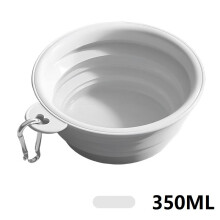 (4-Grijs, 350ml) 350ml Opvouwbare hondenbak, inklapbare drinkbak voor huisdieren, waterbak voor honden,