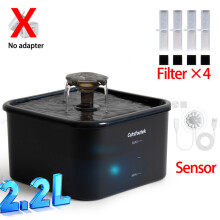 (Fountain-Senson, 2,2L) Automatische drinkfontein voor katten van 2,2 liter met bewegingssensor