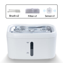 (1 set - 1 filter - sensor, 2,5 liter) Automatische drinkfontein voor katten van 2,5 liter met filter