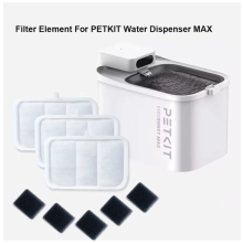 (5 filters - 5 sponzen) Set van 10 filters en 10 sponzen, accessoires ter vervanging van de 3L PETKIT
