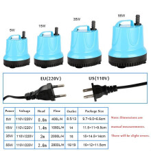 (Amerikaanse stekker - 110V, 5W) Mini waterpomp voor huishoudelijk aquarium, dompelpomp met filter voor