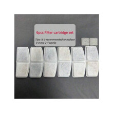 (Alleen filters - 6 stuks, overige) Draadloze automatische drinkfontein of filter voor katten - 88 oz/2,6