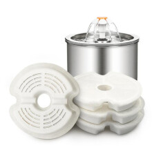 (C)2L Automatische drinkfontein met filter, drinkfontein voor huisdieren, roestvrijstalen drinkfontein