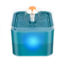 (groen) 2L Automatische drinkfontein voor katten en honden met LED-verlichting, USB-waterdispenser voor
