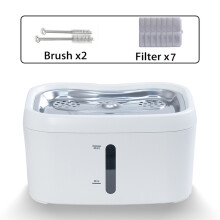 (1 set - 7 filters, 2,5 liter) Automatische drinkfontein voor katten van 2,5 liter met filter