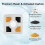(4 Pack)Pet Cat Water Fountain Filter Multi-Layer Filtration System with Activated Carbon Replacement 4