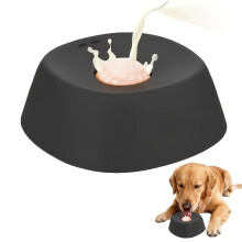 (zwart) Anti-verstikkingsvoerbak voor honden, antislip, 3/4 kopje, geschikt voor gezonde voeding en