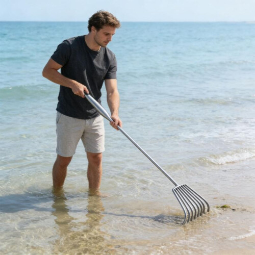 Premium 7 Tooth Garden Implement For Efficient Planting And Beach Exploration M4YD 2