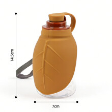 (Orange) 300ml Hundvattenflaska Rese Bärbar Vattendispenser För Små Mellanstora Hundar Husdjursdricksflaska
