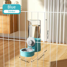(Blauwe drinkbak) 1,2 liter automatische voerbak voor huisdieren, geschikt voor kleine puppy's, katten