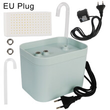 (Ljusgrön EU 220V) USB Elektrisk Autofilter 1,5L Ljudlös Kattskål Recirkulerande Filtrering för Katter