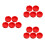 15Pièces Silicone Rouge Pour Protection Bouteilles Vin 6