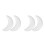 4Pièces Lunes En Mousse Polystyrène Blanches Pour DIY 5