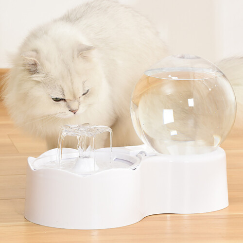 (sensory switch)ZYFeeder Pet Automatic Gravity Water Feeder Transparent Visual Gravity Water For Cats 1
