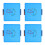 4Stk Mathe Pegboard Doppelseitig Blau Lernhilfe Für Kinder 2