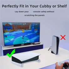 Support Horizontal pour PS5, Accessoires de Support de Base pour 5 (Éditions Disque et Numérique)