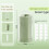 Portable Ice  Mold Release Ice Cup Kitchen Bar Gadgets Rotate-Type Ice  Tray Green 6
